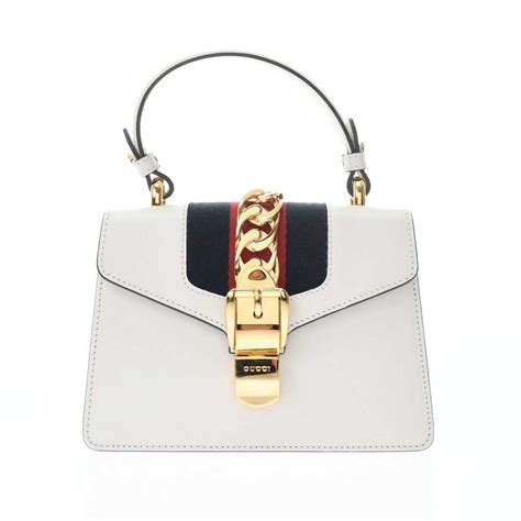 gucci sylvie super mini white|Gucci mini sylvie chain.